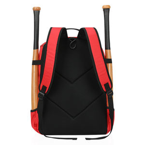Sac de baseball personnalisé de couleur rouge, sac à dos multifonctionnel portable pour le baseball et le softball, sac de sport durable pour l'extérieur, sac de receveur imperméable - Product Image 3