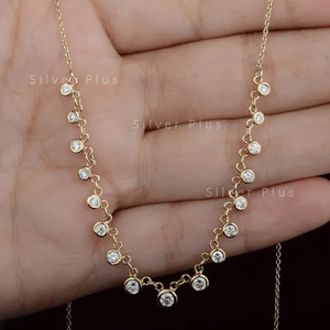 Collier de diamant solitaire de qualité naturelle de fournisseur de confiance disponible au prix concurrentiel - Product Image 4