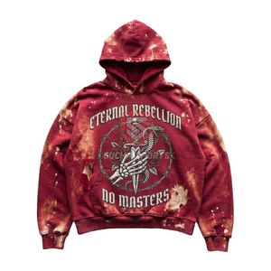 Sudadera con Capucha de Graffiti Multicolor, Sudadera con Estampado Completo, Ropa Urbana, Sudadera de Moda Hip Hop, Sudadera con Capucha para Hombre - Product Image 6