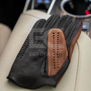 Gants de conduite en cuir de vache véritable, doux, pour la saison hivernale, qualité supérieure, gants de conduite personnalisés - Product Image 4
