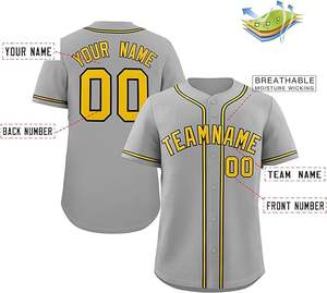 Uniforme de baseball de bonne qualité Ensemble d'uniformes de baseball de qualité supérieure en gros et à bas prix - Product Image 2