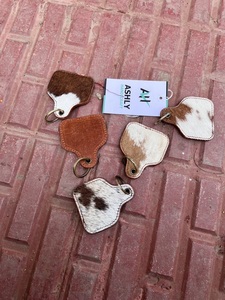 2024 Tốt Nhất Bất Chính Hãng Da Thông Minh Keychain Handmade Key Tùy Chỉnh Bán Buôn Sang Trọng Cổ Điển Màu Nâu Da Đẹp Keychain - Product Image 5
