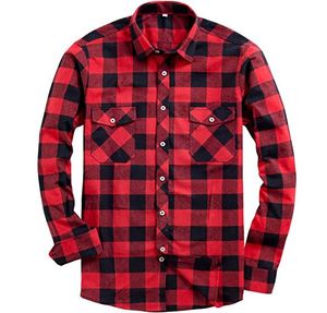 Camisas de Franela de Algodón para Hombre, Estilo Urbano, Transpirables, de Manga Larga, con Botones Cubiertos, Colores Personalizados - Product Image 5