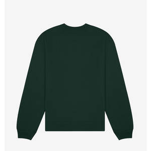 BELLA + CANVAS Men's Winter Heavyweight Crewneck Drop Shoulder <b>Sweatshirt</b> 100% Cotton <b>Fleece</b> Forest <b>Lined</b> Customizable Logo - Product Image 6