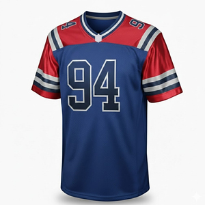 Maillot de football américain 3D imprimé en polyester 2026, nom et numéro d'équipe personnalisés, cousu, respirant, maillot de football américain - Product Image 2