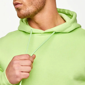 Sweat à capuche décontracté pour homme avec logo et couleur personnalisés, couleur unie, vente en gros, printemps automne, sweat à capuche classique confortable - Product Image 1