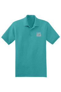 เสื้อยืดผู้ชายน้ำหนักมากโลโก้ออกแบบได้ตามต้องการสำหรับ220-280gsm โปโลชุดเล่นกอล์ฟเป็นมิตรกับสิ่งแวดล้อมแนวสตรีทแบบถักสไตล์ลำลองคุณภาพสูง - Product Image 4