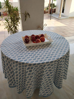 Nappe en coton pur imprimée à la main, personnalisable, de style moderne, pour les mariages et l'usage domestique, Balajee