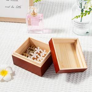 Top-Selling Custom <b>Small</b> Wooden & Bamboo Storage <b>Box</b> Removable Lid Organizer for Jewelry & Keepsakes - Product Image 5