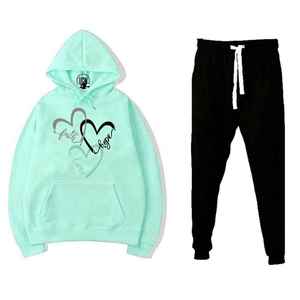 Conjunto Deportivo de Invierno para Mujer, Diseño 2 en 1, Talla Grande, Elegante, de Felpa, al por Mayor, Personalizado, de Algodón - Product Image 6