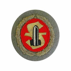 Custom Embroidered Sew-On Fabric Helmet <b>Badges</b> for Belgium Garment Use - Product Image 3