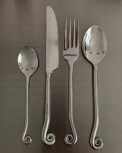 Restaurants & Hotels Dinnerware Decorative High Quality Stainless Steel Custom Engrave Design Cutlery Set and <b>Flatware</b> - Product Image 2