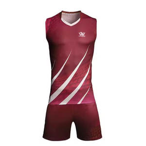 Logo personnalisé uniforme de volley-ball à séchage rapide uniforme de volley-ball de vêtements de sport de fabrication professionnelle fabriqué au Pakistan - Product Image 1