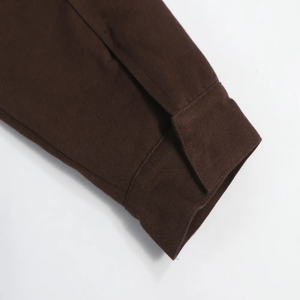 Veste en jean unisexe personnalisée OEM Manteau de travail en jean délavé à l'acide pour hommes avec logo avant positionné - Product Image 4