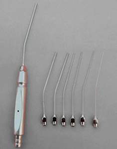 หลอดดูดสำหรับการผ่าตัดกระดูกหูแบบ ENT Tympanoplasty พร้อมด้ามจับแบบ Luer Lock ผลิตจากเหล็กกล้าไร้สนิมเยอรมัน ใช้งานได้ซ้ำได้ ระดับ Class II สำหรับการผ่าตัดจมูกและหู - Product Image 3