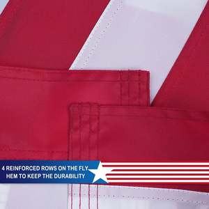 Pack of 2 Betsy Ross Boat <b>Flags</b> 12x18 Inches Embroidery 13 Stars Colony American <b>Flags</b> with Brass Grommets for 4th of July - Product Image 3