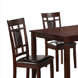 Bộ bàn ăn gỗ nguyên khối hình chữ nhật nhỏ hiện đại, gồm 5 món, dùng cho nhà ở và nhà hàng, thiết kế tiện dụng. - Product Image 5