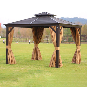 Pavillon de jardin en alliage d'aluminium de qualité supérieure, grand abri solaire de luxe pour cour, tente de véranda, vente en gros - Product Image 3