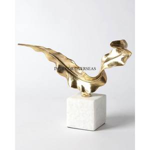 High Grade <b>Gold</b> Plated Superior Quality Metal Made Horse Designer Sculpture Home And Hotel <b>Decoration</b> Supplies In Lowest Price - Product Image 3