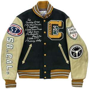 แจ็คเก็ตวาร์ซิตี้ขนสัตว์แบบยูนิเซ็กซ์ สั่งทำได้  สำหรับฤดูใบไม้ผลิ  แบบเป็นทางการ กันน้ำ  ชุดทีมเบสบอลวิทยาลัย  ผู้ผลิตโดยตรงจากโรงงาน - Product Image 2