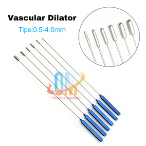 ALLEMAND Dilatateur vasculaire en acier inoxydable de qualité médicale Jeu d'instruments microvasculaires 21cm de long 0.5mm-4.0mm CE ISO Instruments - Product Image 3