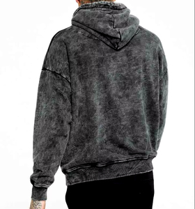 Sweat à capuche en coton lourd surdimensionné personnalisé pour hommes hiver polaire Hoodies fabricant de sweat à capuche blanc - Product Image 5