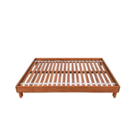 Base de lit au design minimaliste Lit queen size Modèle BD-23 Fabriqué en bois de teck massif d'Indonésie