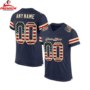 Service OEM Meilleure vente Maillot de football américain T-shirt 100% coton le plus exigeant pour hommes Maillot en maille imprimé coupe ample - Product Image 1