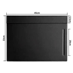 Almohadillas decorativas de cuero de tamaño personalizado para escritorio, papel secante de PU - Product Image 2