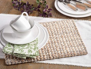 Hot Selling Product Water Hyacinth <b>Placemat</b> Antique Table Plate Handcrafted Convenient Party Decor Luxury - Product Image 3