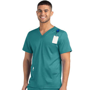 OEM respirant en gros meilleure qualité soins infirmiers hôpital uniformes gommages doux extensible uniformes ensemble haut et bas pour les hommes - Product Image 5