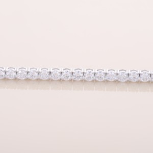 Pulsera de Diamantes Solitarios Redondos Cultivados en Laboratorio con Certificación IGI en Oro Amarillo/Blanco/Rosa de 18K - Product Image 3