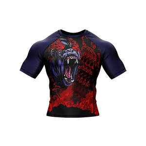 ผ้าสแปนเด็กซ์โพลีเอสเตอร์สำหรับผู้ชายเสื้อผดผื่นพิมพ์ลายแบบผ่านความร้อนสินค้าใหม่ - Product Image 4