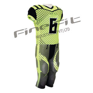 Maillot de football américain grande taille pour hommes jeunes vêtements de sport à sublimation personnalisée tissu léger et confortable à manches courtes - Product Image 1