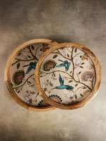 Haute qualité conception côtière résine époxy plateau décoratif artisanat métal Technique pour la décoration intérieure et cadeaux de pendaison de crémaillère