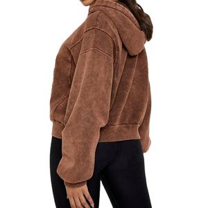 Nouveautés Streetwear Pulls à capuche slim fit Crop top Mode 100% coton Sweat-shirts lourds Sweat-shirts décontractés - Product Image 4