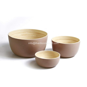 Meilleures ventes Belle couleur Vietnam élimination des produits Bol en bambou Ensembles de vaisselle - Product Image 4