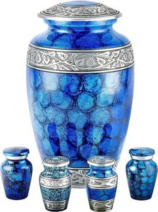 Most Bulk Sale OEM Custom Made 100% Aluminum Material New Designer Keepsake Cremation <b>Urns</b> at Good Price - Product Image 3