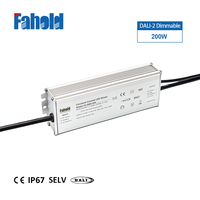 Driver LED étanche IP66/IP67 série Fahold F2-D 100W 150W 200W pour éclairage extérieur et lampadaires, avec garantie de 5 ans
