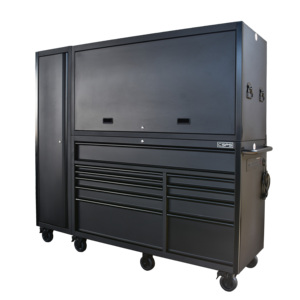 Banco de Trabajo con Gabinete para Herramientas, Almacenamiento para Garaje, Resistente, Mecánico, Alta Calidad, ODM OEM, con Ruedas y Cerradura, Capacidad de Carga de 1133 kg, Moderno - Product Image 2