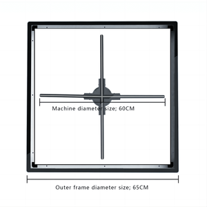 Ventilateur holographique - 65 cm, Wi-Fi, installation facile, design léger |   Rehaussez votre marque avec des visuels 3D - Product Image 5