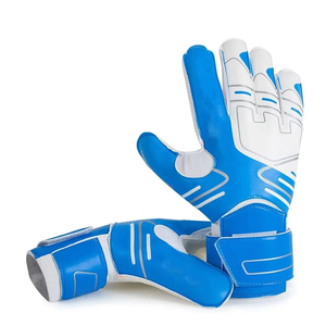 Gants de gardien de but d'équipement de sport de haute qualité de couleur bleue et blanche - Product Image 4