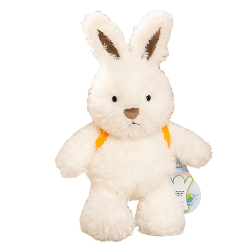 ตุ๊กตาผ้ากำมะหยี่สำหรับเด็กลายการ์ตูนตุ๊กตากระต่ายสีขาวตัวเล็ก