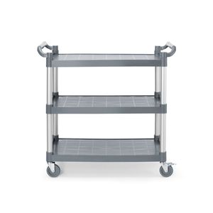 AmerBox <b>Large</b> 3- Shelf Polypropylene Serving Trolley 1010x500x960mm <b>Plastic</b> <b>Storage</b> <b>Drawers</b> & Carts - Product Image 1