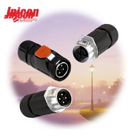 Conector Industrial Impermeable de Bloqueo Rápido de 4 Pines Macho/Hembra 20A 300V MJ20 IP67 para Caja de Distribución de Energía Personalizada
