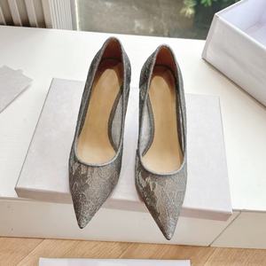 Nouvelles sandales pour femmes, style western, sexy, ajourées, en dentelle, fines, simples, à bout pointu, à talon haut fin - Product Image 4