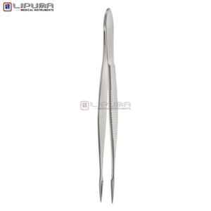 Fórceps de astillas Hunter de 4 3/8 pulgadas, eliminación de astillas quirúrgicas rectas y manipulación de tejidos finos, instrumentos médicos - Product Image 3