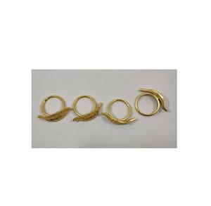 Design élégant anneau de serviette en métal plaqué or fait à la main anneau de serviette en gros prix bas anneau de serviette décoratif en gros - Product Image 3