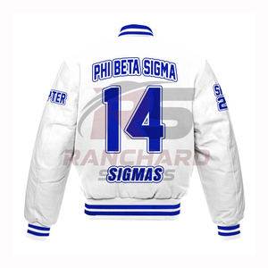 Men's Letterman Fraternity Greek Wear Jacket Eco-Friendly Quick Dry Front Logo Customizable Colors & Sizes Winter Varsity Jacket - Product Image 2