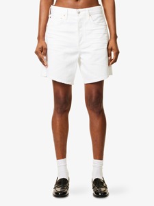 Pantalones cortos de mezclilla desgastados a la moda de verano para mujer personalizados de primera calidad estilo novio informal diseño rasgado elegante y cómodo - Product Image 3